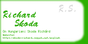 richard skoda business card