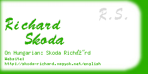richard skoda business card